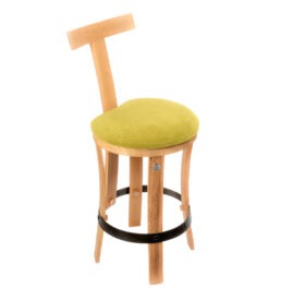 chaise haute de cuisine assise tissu