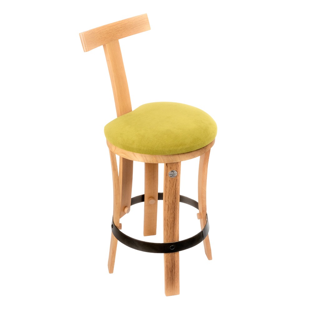 chaise haute de cuisine assise tissu