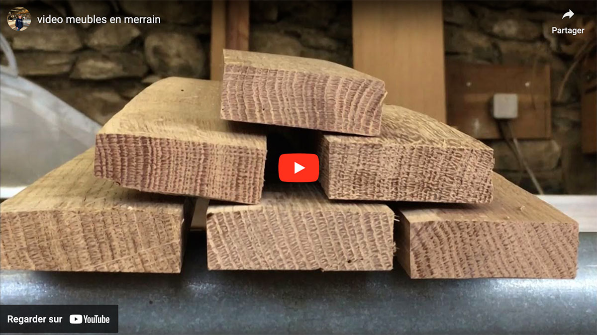 recyclage du chêne et fabrication des meubles en merrain