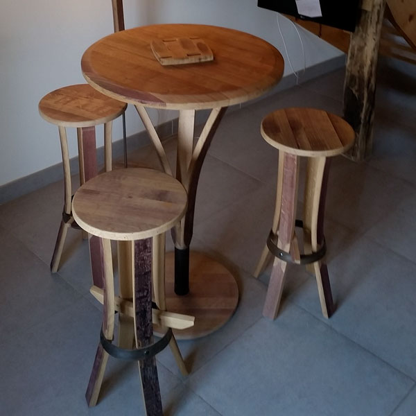 ensemble-tastevin-et-emergence-web table d'extérieur "Romana" version 2 - avec rallonge - finition bois clair